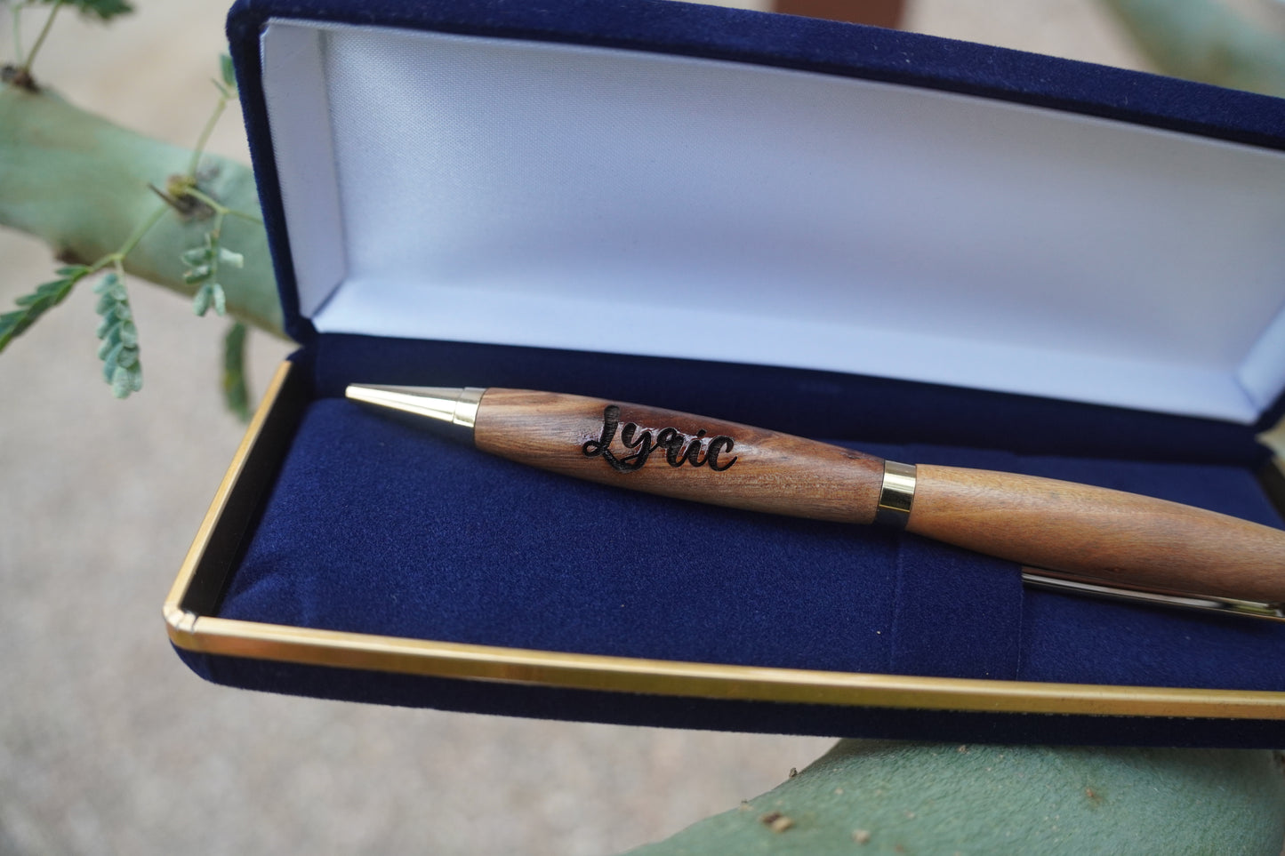 Handcrafted Engraved Wooden Pen